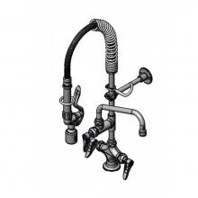 T&S Brass MPY-2DLN-06 - Mini-Pre-Rinse unit w/ B-0107-C, 6'' Swivel Nozzle, Lever Handles, Wall Bracket '&a