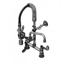 T&S Brass MPY-8DWN-08-CR - EasyInstall Mini-PRU w/ B-0107-C, Ceramas, & 4'' Wrist Handles