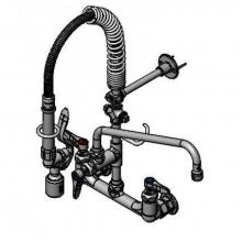 T&S Brass MPY-8WLN-12-4C - Mini-PRU: 8'' Wall Mount, B-0107-C, 12'' Swing Nozzle, Eternas & Lever Han