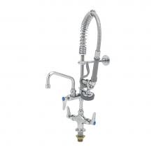 T&S Brass MPZ-2DLN-06-CR - Mini-PRU: B-0113 Style w/ B-0107, 6'' Swing Nozzle, Cerama Cartridges, Lever Handles