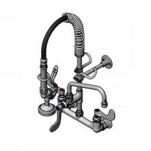 T&S Brass MPZ-8WWN-08 - Mini PRU: 8'' Wall Mount, B-0107, 8'' Swivel Nozzle, Eternas, 4'' Ha