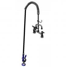 T&S Brass PB-8DOSN06LZJQX - 8'' c/c Deck Mount Base, Supply Nipple Kit, ADF, 6'' Nozzle, 12''Ris