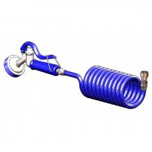 T&S Brass PG-35AV-CH05 - Pet Grooming: Aluminum Angled Spray Valve, Coiled Hose, 3/4-14UN Female Adapter