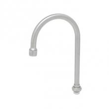 T&S Brass S133X - Stainless Steel Swivel Gooseneck, 5-11/16'' Spread, 10-3/8'' Height, 6-3/8&apo