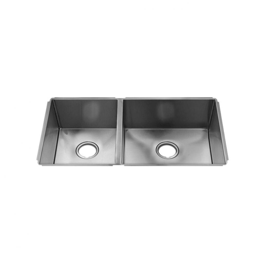 J7 Sink Undermount, Double L12X16X8 R18X16X8