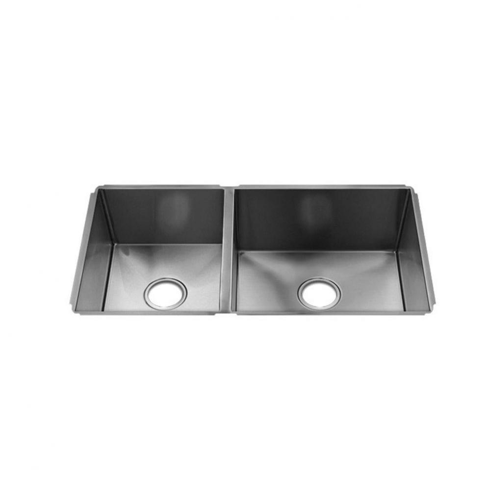 J7 Sink Undermount, Double L12X16X8 R18X16X10