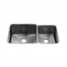 Home Refinements by Julien 003233 - Classic Sink Undermount, Double L18X18X10 R12X16X8