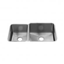 Home Refinements by Julien 003234 - Classic Sink Undermount, Double L12X16X8 R18X18X10