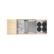 Home Refinements by Julien 005422 - Smartstation Kit, Undermount Sink, Maple Acc., Dbl L24X18X10 R24X18X10