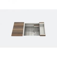 Home Refinements by Julien 005458 - SmartStation Undermount Stainless Steel Kitchen Sink