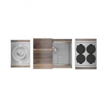 Home Refinements by Julien 005465 - Smartstation Kit, Undermount Sink, Walnut Acc., Single 24X18X10