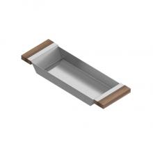Home Refinements by Julien 205221 - Tray For 17In Sink, Walnut Handles, 6X18X2-1/4
