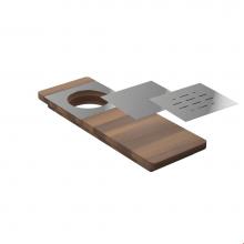 Home Refinements by Julien 210062 - Presentation Board For Fira Sink W/ Ledge, Walnut, 6X17-1/4X1-1/2