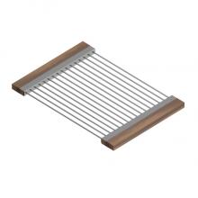 Home Refinements by Julien 215206 - Drying Rack For 16In Sink, Walnut Handles, 12X17X1