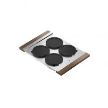 Home Refinements by Julien 225204 - Serving Board With Bowls (4) For 16In Sink, Walnut Handles, 12X17X3