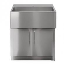 Home Refinements by Julien HROK-SSSC-800066 - PURE Sink Cabinet SocialCorner Right 30in 2Doors