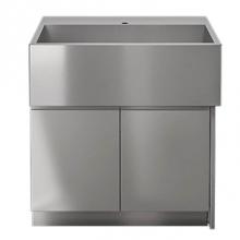 Home Refinements by Julien HROK-SSSC-800212 - LINE Sink Cabinet SocialCorner Right 36in 2Doors