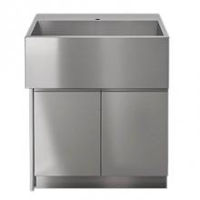 Home Refinements by Julien HROK-SSSC-800265 - LINE Sink Cabinet SocialCorner Left 30in 2Doors