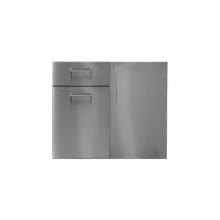 Home Refinements by Julien HROK-ST-806032 - PURE Built-in Storage door, small drawer & Recycle Unit 36''