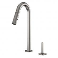 Home Refinements by Julien 306215 - Pull-Down Faucet W/ Remote Lever Apex, Brushed Nickel