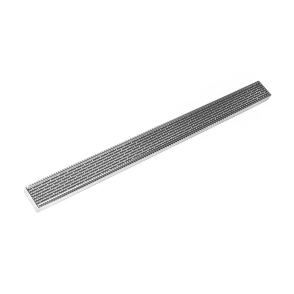 60'' FX Series Complete Kit with Perforated Offset Slot Grate in Satin Stainless