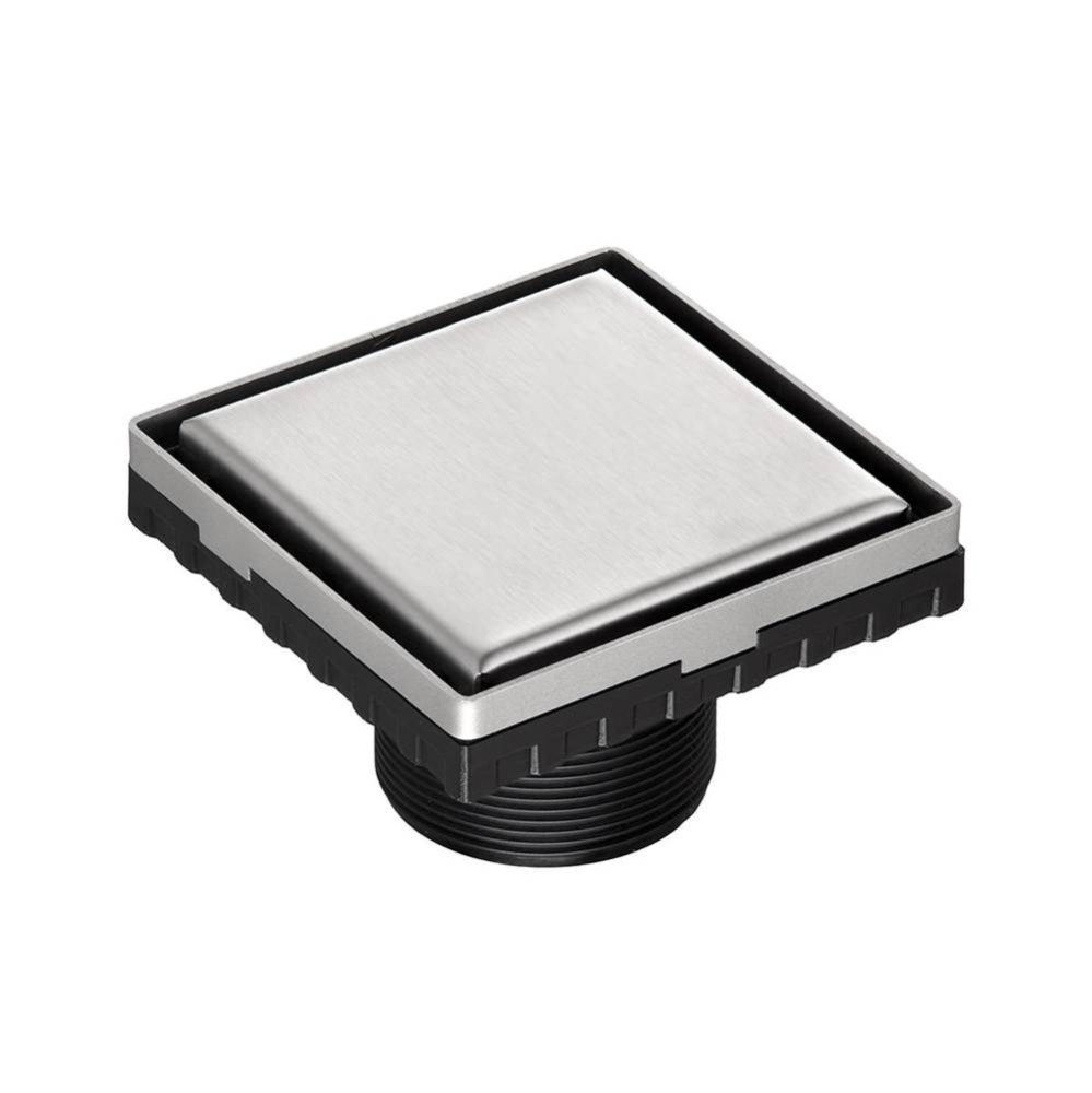 4''x4'' LS4 Solid Style Strainer-2'' Throat in Satin Stainless