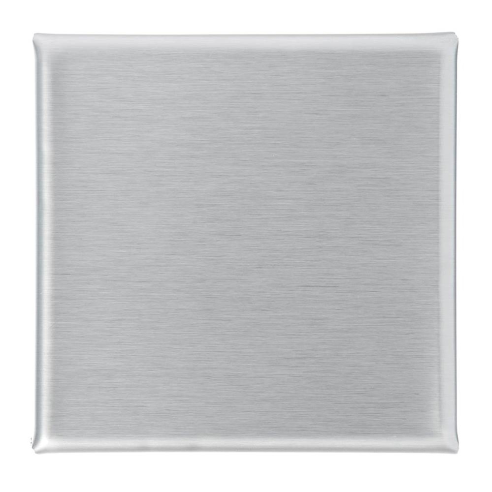 4''x4'' LS4 Solid Style Top Plate in Satin Stainless