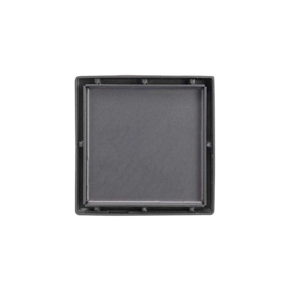 4'' x 4'' LTD 4 Tile Insert Complete Kit in Gunmetal with ABS Bonded Flange, 2