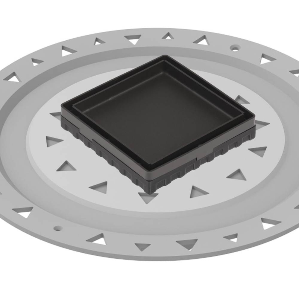 4'' x 4'' LTD 4 Tile Insert Complete Kit in Oil Rubbed Bronze with PVC Bonded