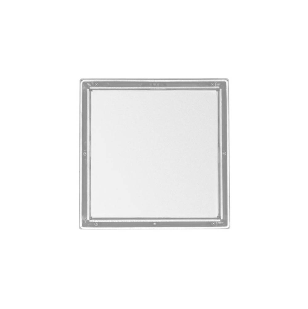 5'' x 5'' LTD 5 Tile Insert Complete Kit in Matte White with ABS Drain Body, 2
