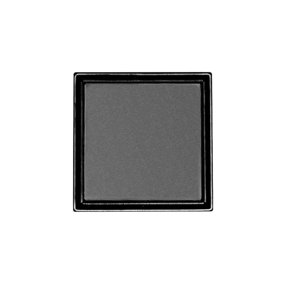 5'' x 5'' LTD 5 Tile Insert Complete Kit in Gunmetal with PVC Drain Body, 2&ap