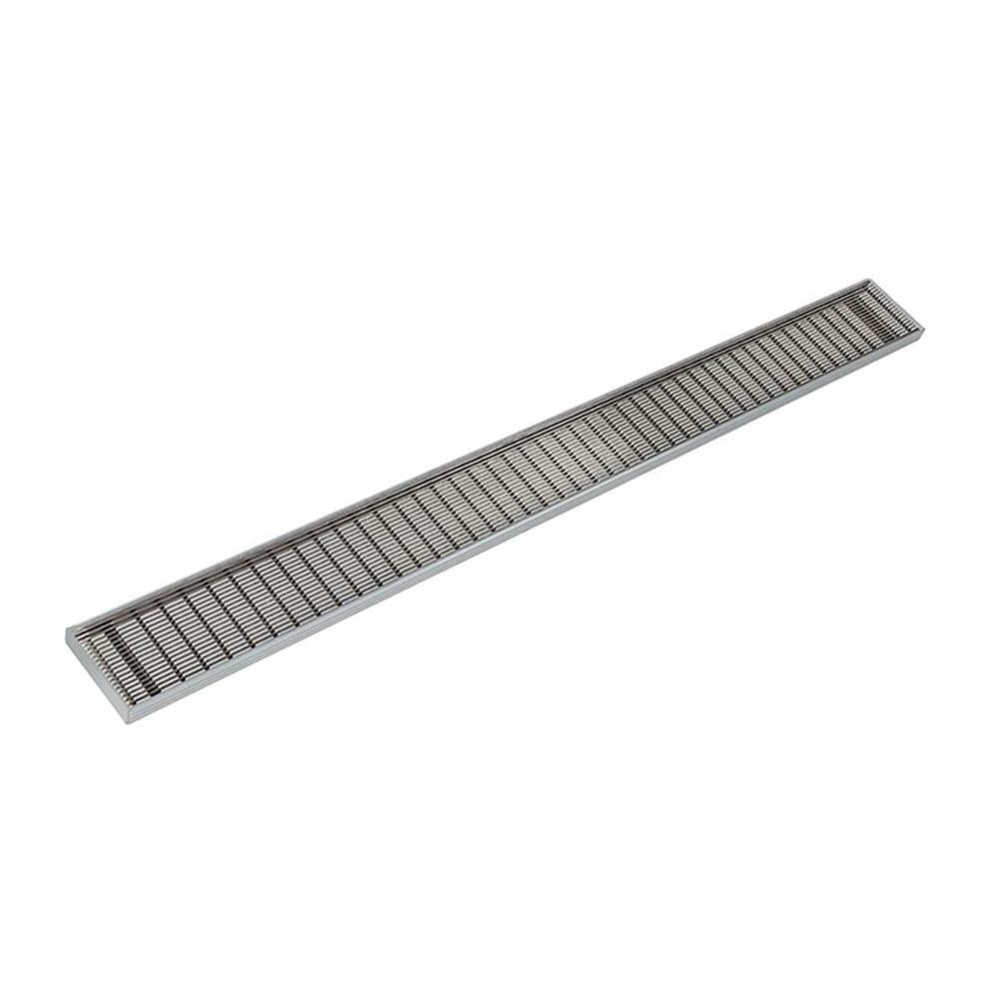 60'' S-PVC Series Complete Kit with 4'' Wedge Wire Grate in Satin Stainless