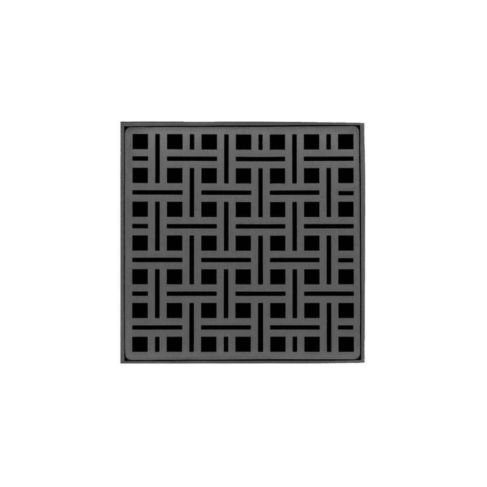 5'' x 5'' VD 5 High Flow Complete Kit with Weave Pattern Decorative Plate in G