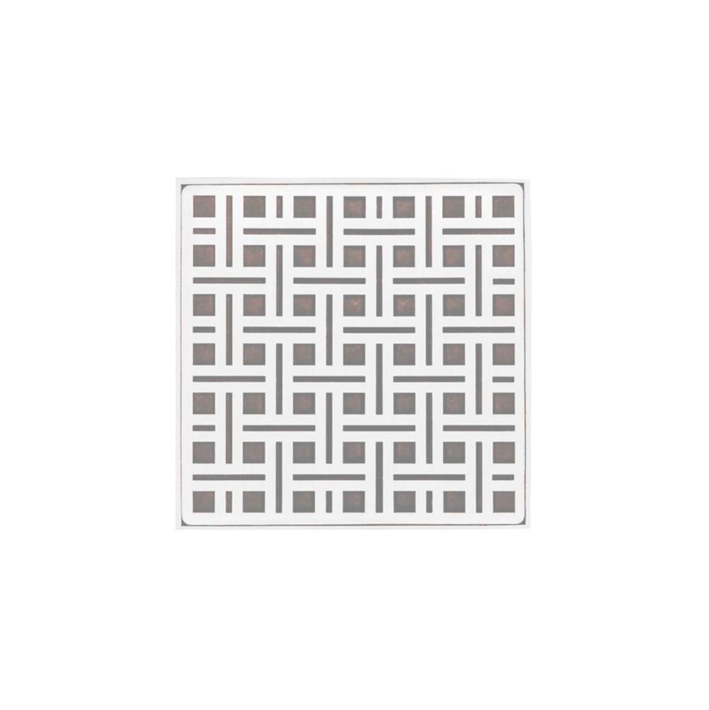 5'' x 5'' VD 5 High Flow Complete Kit with Weave Pattern Decorative Plate in M