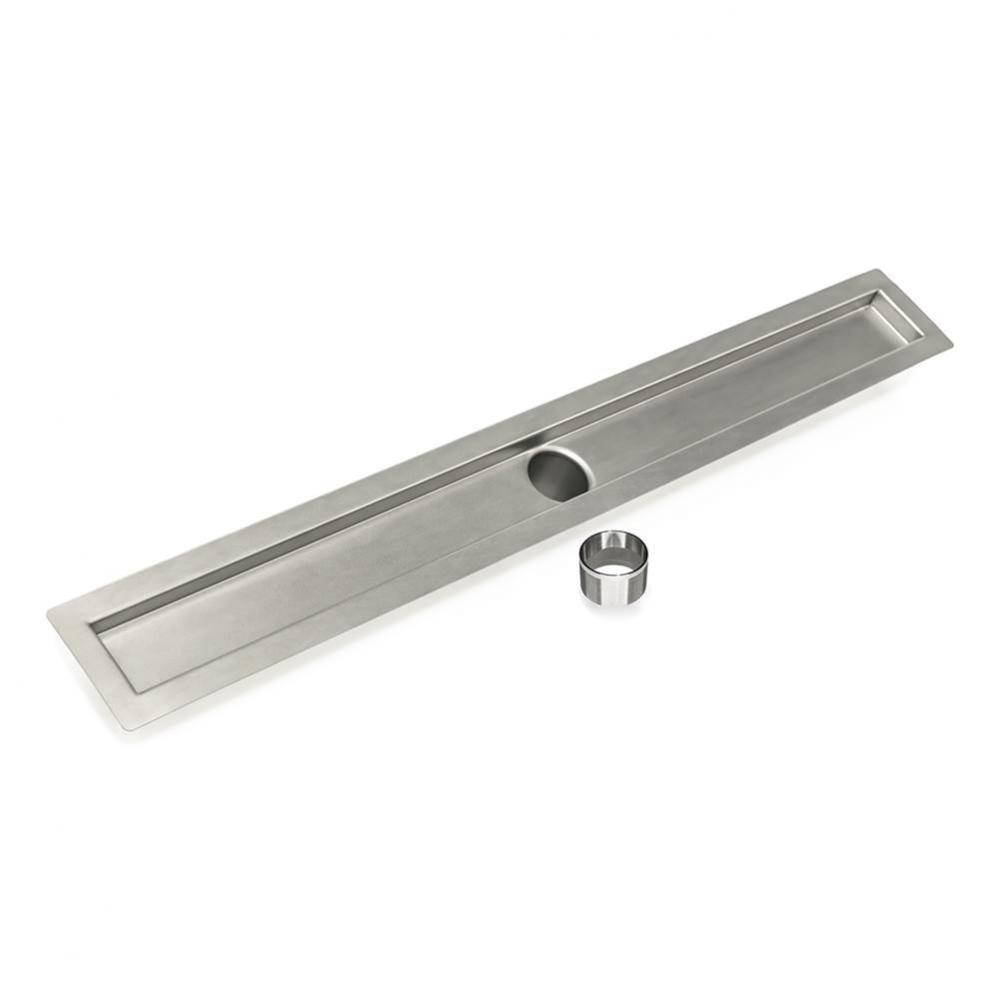 48'' Stainless Steel Channel Assembly for FCB Series with 2'' Threaded Outlet