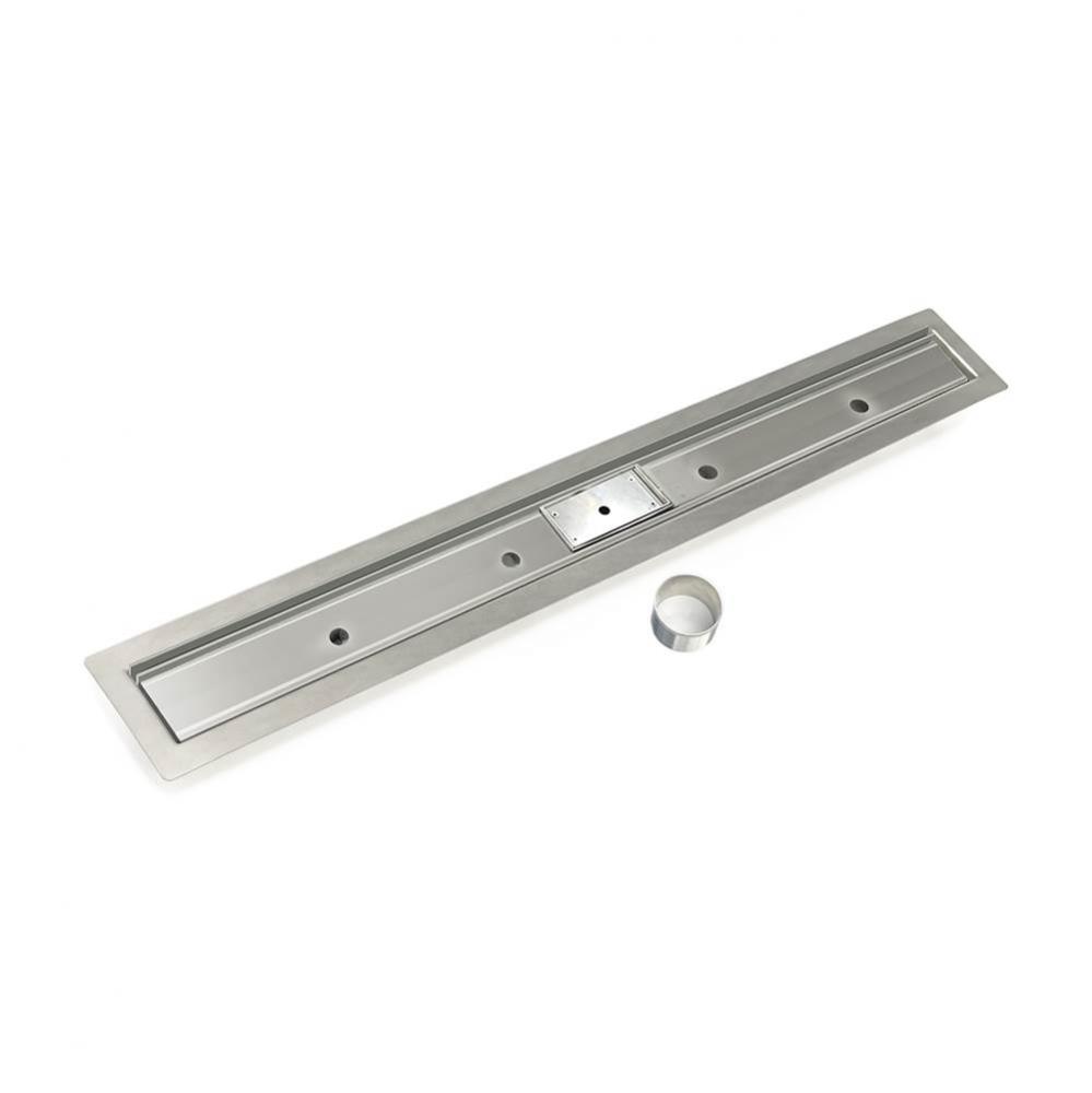 36'' Slot Drain Complete Kit for FCB Series in Satin Stainless