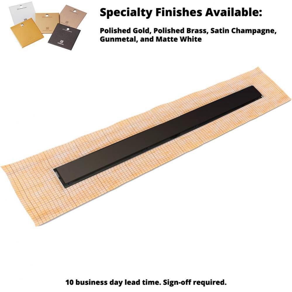 60'' FCS Series Complete Kit with 2 1/2'' Solid Grate in Oil Rubbed Bronze