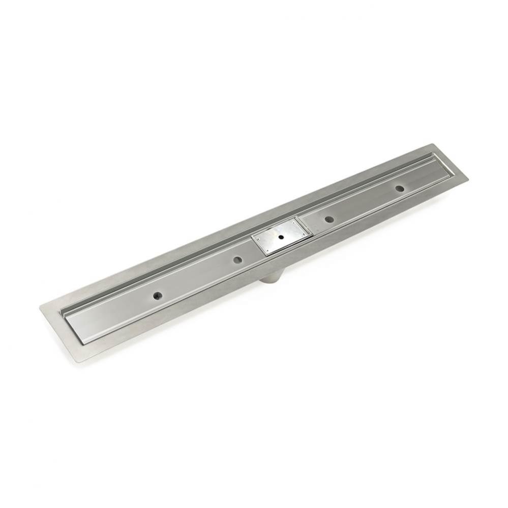 60'' Slot Drain Complete Kit for FF Series in Satin Stainless