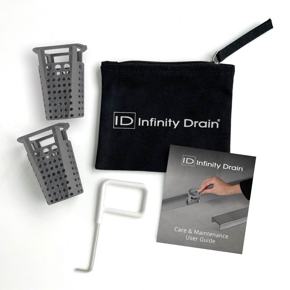 Hair Maintenance Kit. Includes maintenance guide, DKEY Lift-out key, and (2) HB 32 Hair Baskets.