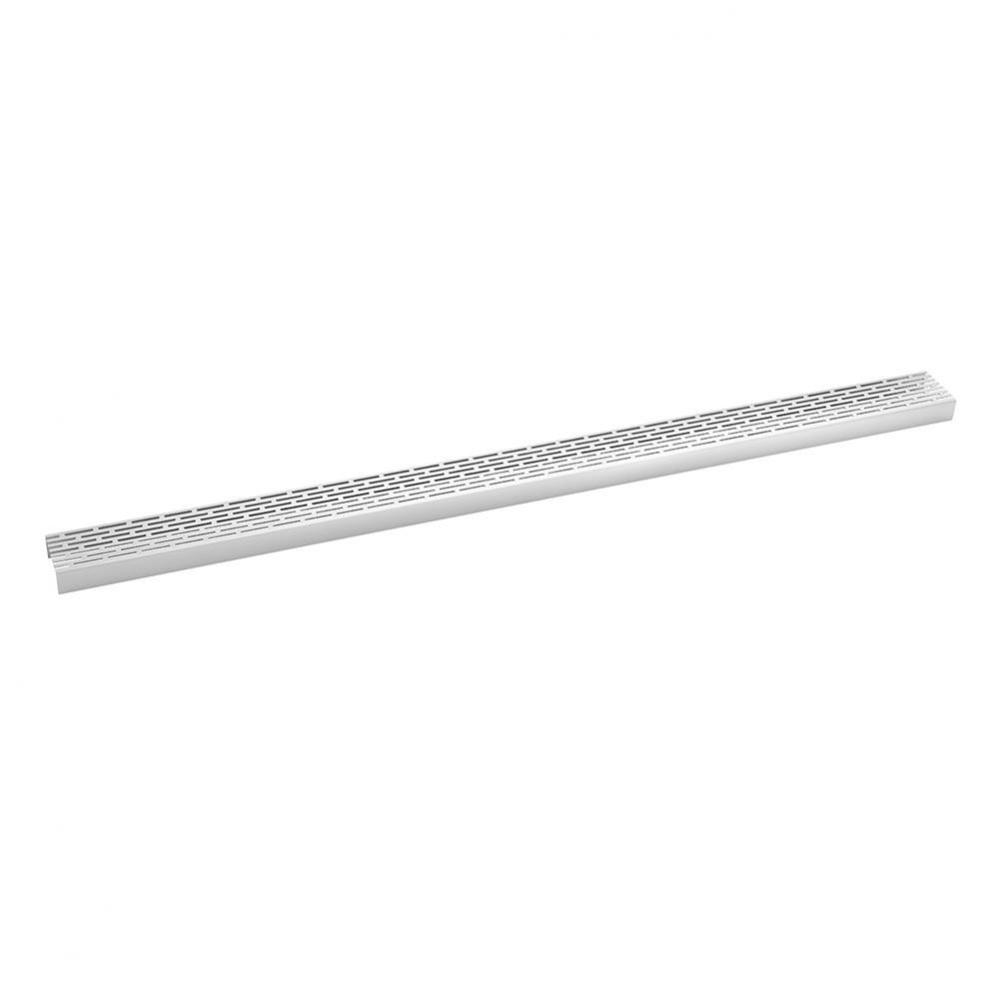 60'' Perforated Offset Slot Pattern Grate for S-LT 65 in Satin Stainless