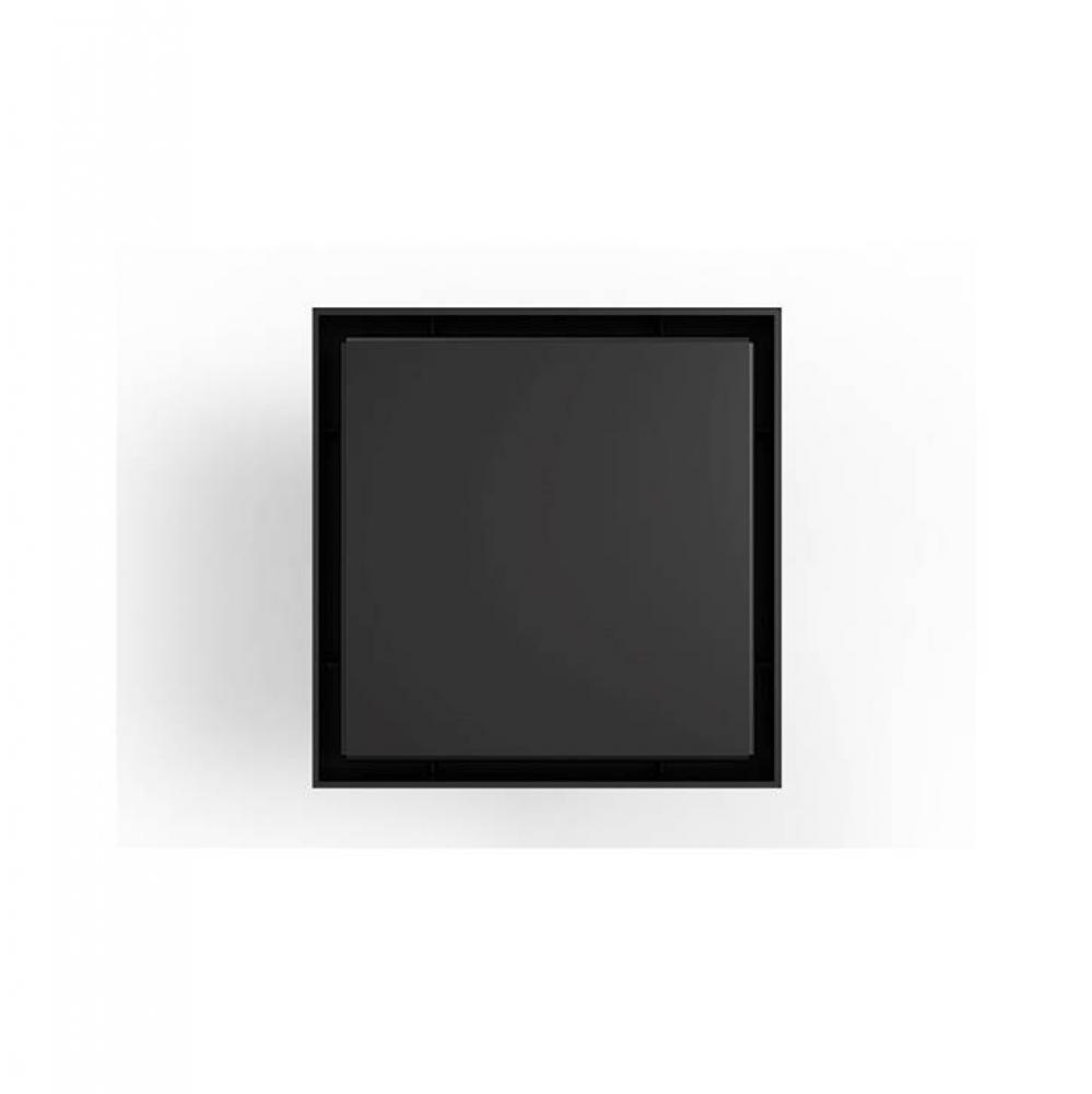 5'' x 5'' LSD 5 Solid Style Complete Kit in Matte Black with Stainless Steel B