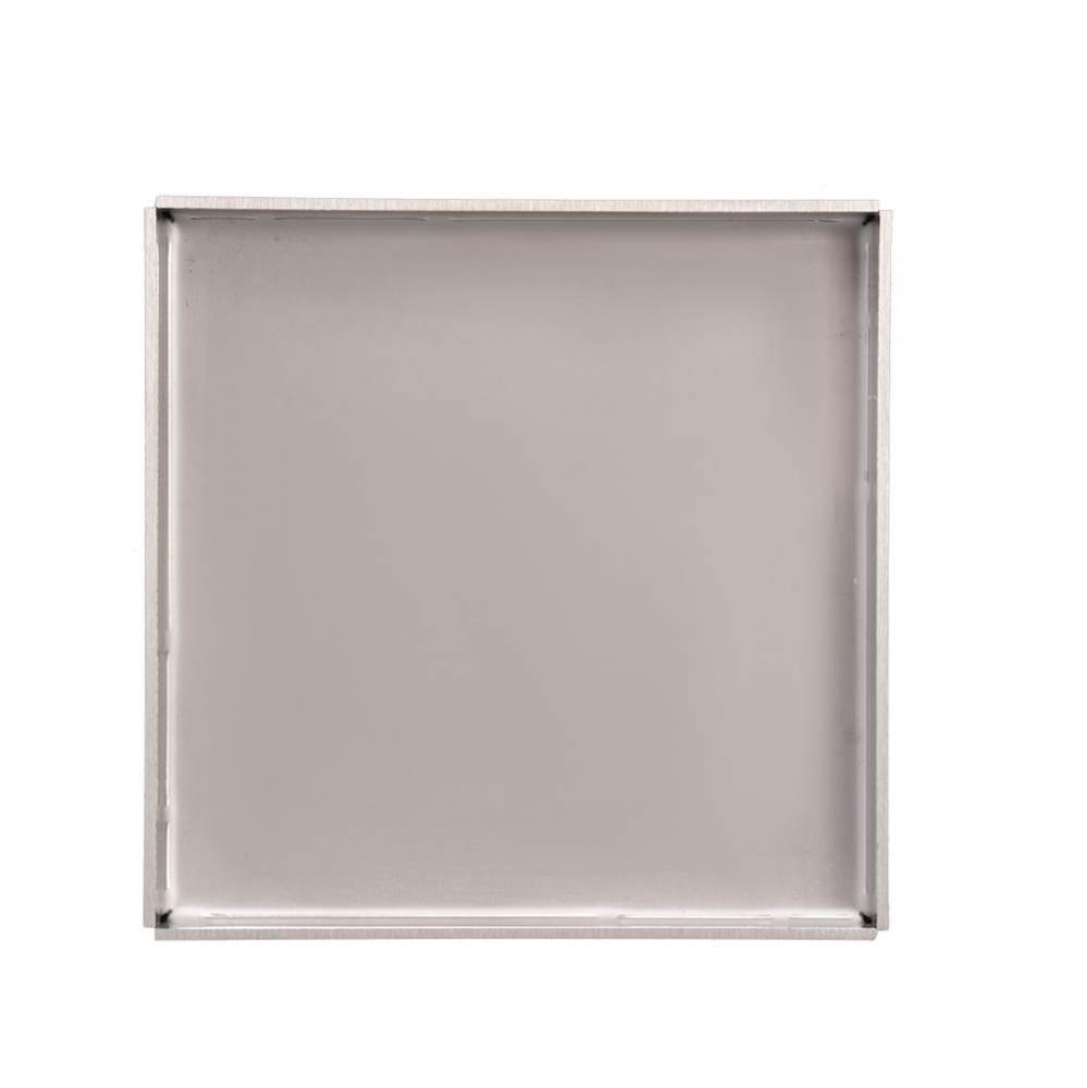 5''x5'' LT5 Tile Drain Top Plate Satin Stainless Steel