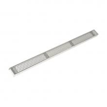 Infinity Drain MA 6542 SS - 42'' Perforated Marc Newson Grate for FXMN 65/FFMN 65/FCBMN 65/FCSMN 65/FTMN 65 in Satin
