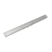 Infinity Drain SDGAS 6560 SS - 60'' S-Stainless Steel Series Complete Kit with 2 1/2'' Perforated Circle Patt