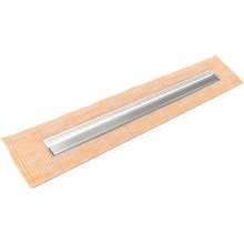 Infinity Drain FCSAS 3860 MW - 60'' FCS Series Complete Kit with 1.5'' Wedge Wire Grate in Matte White