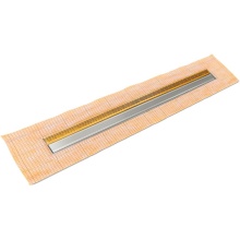 Infinity Drain FCSAS 3860 PG - 60'' FCS Series Complete Kit with 1.5'' Wedge Wire Grate in Polished Gold