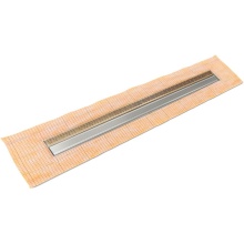 Infinity Drain FCSAS 3860 SC - 60'' FCS Series Complete Kit with 1.5'' Wedge Wire Grate in Satin Champagne