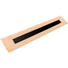 Infinity Drain FCSSD 6536 BK - 36'' FCS Series Complete Kit with 2 1/2'' Solid Grate in Matte Black