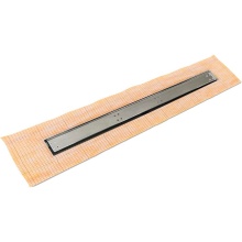 Infinity Drain FCSTAF 6548 PS - 48'' FCS Series Complete Kit with Tile Insert Frame in Polished Stainless