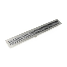 Infinity Drain FFLT 6548 PS - 48'' FF Series Complete Kit with 2 1/2'' Perforated Offset Slot Grate in Polis